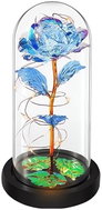 Verk 26108 LED rose in glass vase blue - Decoration