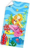 Excellent Plážová osuška barevná 70 × 140 cm - Mořská panna s koráli - Osuška