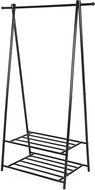 SONGMICS Clothes rack (servant), with shoe rack - 2 shelves, black - Coat Hanger