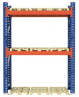 STOW Paletový regál základní modul - V - 300 cm, D - 295 cm, nosnost patra 3000 kg - Regál