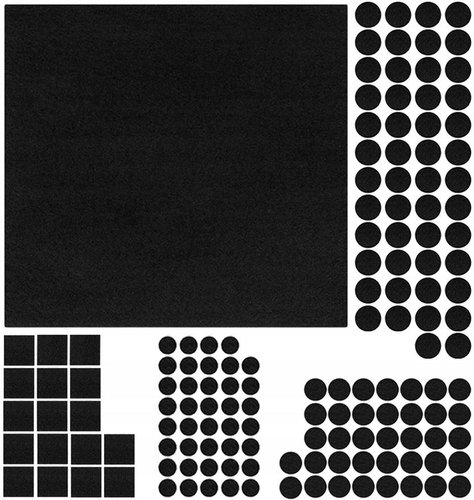 Verk 01716 Furniture pads 133 pcs - Adhesive Mount - Main image