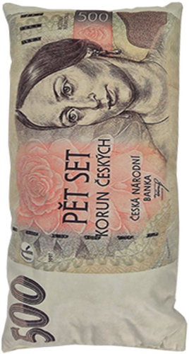 4sleep Decorative pillow banknote 500 CZK 28 × 53 cm - Pillow - Main image