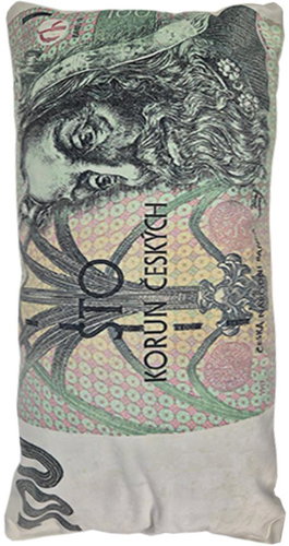4sleep Decorative pillow banknote 100 CZK 28 × 53 cm - Pillow - Main image
