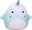 Cushion plush unicorn fish 25 cm