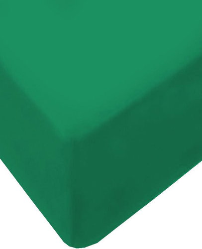 4sleep Jersey sheet with elastic 90 × 200 cm - 33 green - Bedsheet - Main image