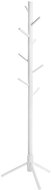 VASAGLE Stojanový věšák dřevěný bílý 8 háčků 47 × 47 × 175 cm - Věšák