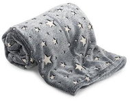 LEVENTI Luminous blanket with sleeves and hood grey - Wearable Blanket
