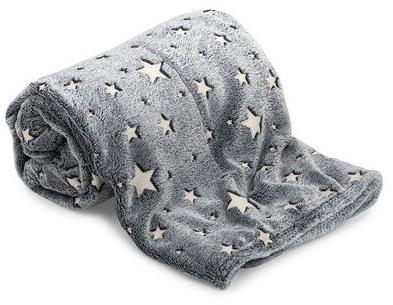 LEVENTI Luminous blanket with sleeves and hood grey - Wearable Blanket - Main image