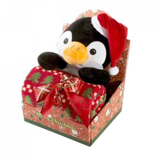 Eurofirany Gift set gift No.1 90 × 75 - Christmas Penguin - Blanket - Main image