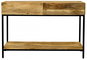 Console Table LAKŠMI Gita console table 110 × 76 × 35 cm with solid mango wood drawers - Konzolový stolek