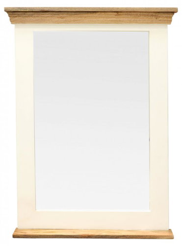 LAKŠMI Retro mirror 70 × 90 cm made of mango wood - Mirror - Main image