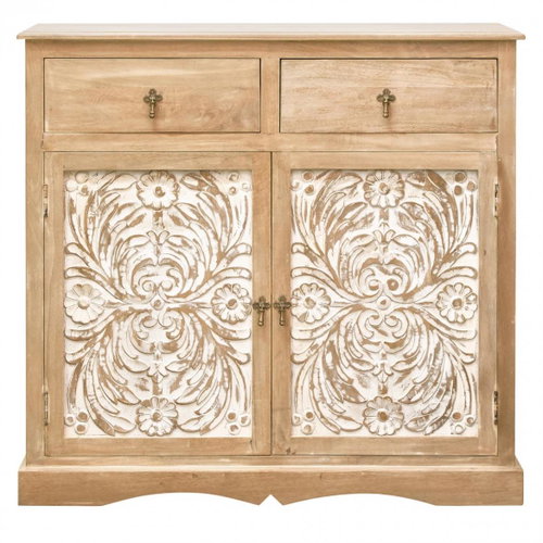 Lakshmi Sita chest of drawers 90 × 90 × 45 cm made of Indian mango wood - Chest of Drawers - Main image