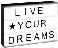Atmosphera Table lamp with lettering 30 × 22 × 5,5 cm - Table Lamp