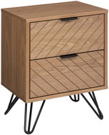 Atmosphera Bedside table Noami 40 × 30 × 54 cm, brown - Night Stand