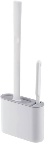 Pronett XJ5340 Silicone Toilet Brush 2 in 1, light grey - Toilet Brush - Main image