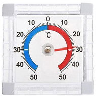 Foxter 0842 Self-adhesive outdoor thermometer for window trasnparent - Outdoor Thermometer