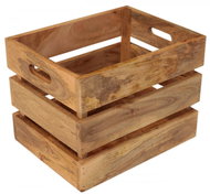 LAKŠMI Newspaper basket Gita 40 × 30 × 30 cm solid mango - Storage Box