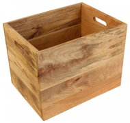 LAKŠMI Newspaper basket Gita 40 × 30 × 30 cm solid mango - full - Storage Box