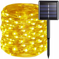 Světelný řetěz Gardlov 24007 Světelný řetěz solární, 150 LED, IP44, 15 m, teplá bílá - Světelný řetěz