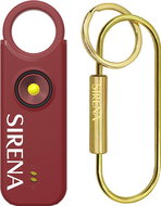SIRENA Wine Red with brass key ring - Keychain