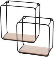 DOCHTMANN Set of wall shelves, 2pcs, black - Shelf