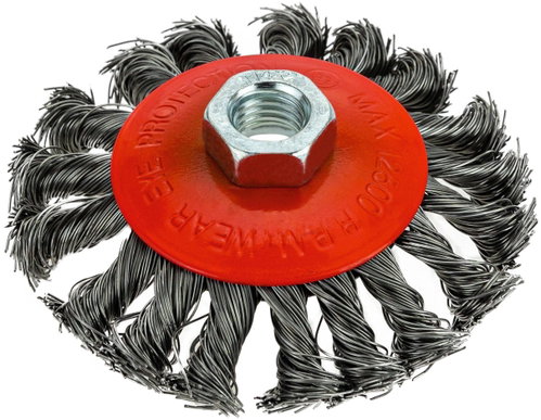 Vergionic 0759 Disc wire brush M14, braided, 100 mm - Sanding Brush - Main image