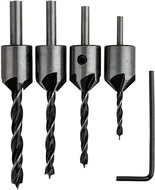 Vergionic 7330 Vrtáky do dřeva se záhlubníkem sada 4 ks - Drill Set