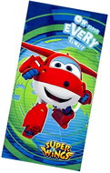 Excellent Beach Towel Super Wings 70 × 140 cm - Airplane Jett - Children's Bath Towel
