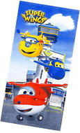 Excellent Beach Towel Super Wings 70 × 140 cm - At the airport - Children's Bath Towel