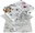 Bedspread 220 × 240 + 2×40 × 40 cm - Tavira flowers on white