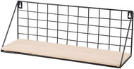 DOCHTMANN Wall shelf rectangle 45 × 13 × 16 cm, metal, wood, black - Shelf