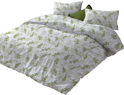 Kaptan Cotton bed linen Willow leaves 140 × 200, 70 × 90 cm - Bed Linen - Main image