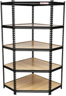 AHProfi Corner shelving unit, 5 shelves, 90 × 90 × 183 cm - Shelving Unit