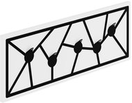 Houseland Trace Wall hanger white-black - Coat Hanger