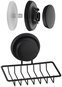 Soap Dish DuraHome Soap dish with suction cup Chaco 44867, black - Mýdlenka