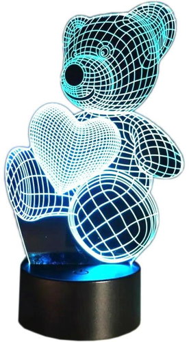 APT Multi-coloured decorative LED lamp - teddy bear - Night Light - Main image