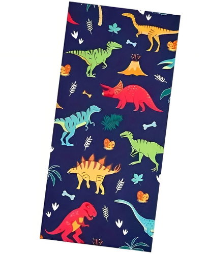 Excellent Beach towel blue 70 × 140 cm - Little Dinosaurs - Bath Towel - Main image