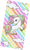 Excellent Plážová osuška 70 × 150 cm - Jednorožec a duhové obláčky - Bath Towel