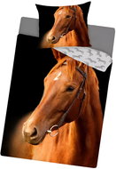 Excellent Double-sided bedding 140 × 200 cm - Brown horse - Bed Linen