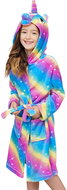 Excellent Cute plush rainbow ombré bathrobe size 122 - Unicorn - Bathrobe