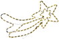 Christmas Lights Christmas comet 76 cm - warm white - Vánoční osvětlení