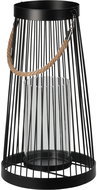 Home Styling Collection Black metal lantern, twine handle - Lantern