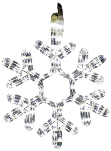 Christmas LED snowflake 50 cm, cold white - Christmas Lights - Main image