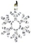 Christmas Lights Christmas LED flashing snowflake 50 cm, cold white - Vánoční osvětlení