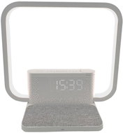 IMMAX LED stolní lampička, budík Crane s Qi bezdrátovým nabíjením 10W - Stolní lampa