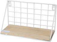 DOCHTMANN Wall shelf rectangle 25 × 10 × 14 cm, metal, wood, white - Shelf