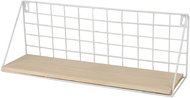 DOCHTMANN Wall shelf rectangle 45 × 13 × 16 cm, metal, wood, white - Shelf