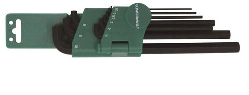 Jonnesway H03SS109S extra long H 1,5 - H 10 mm - Hex Key Set - Main image