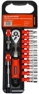 QUATROS Gola sada 1/4" 4–13 mm s ráčnou QS50005 - Socket Wrench Set