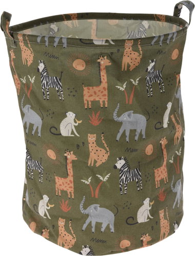 H&L Safari storage basket for children 40 × 50 cm, green - Storage Box - Main image